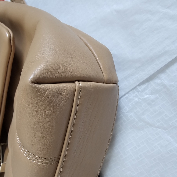 Beige Chain Strap Women's Bag - Picture 4 of 7